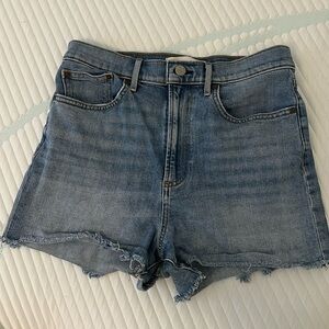 Denim Forum high waisted jean shorts
